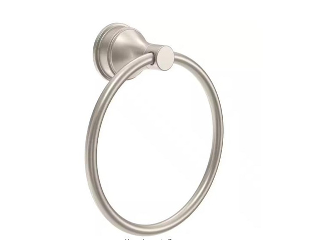 Delta Faryn Wall Mount Round Closed Towel Ring Bath Hardware Accessory in Brushed Nickel # FAR46-DN-R # 1012845884
