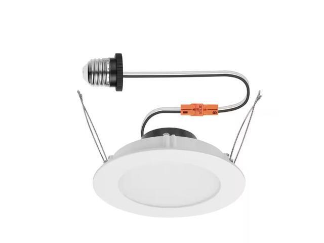 Commercial Electric Integrated LED 6-inch Retro Fit Ultra Slim Selectable Color Recessed Light, White, Energy Star, Title 20, Wet Rated #...