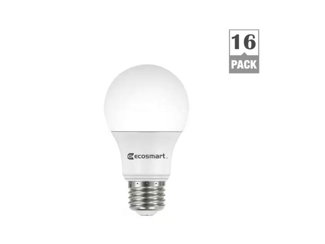 60-Watt Equivalent A19 Non-Dimmable LED Light Bulb Daylight (16-Pack) # 1006777858 # 11A19060WULND02