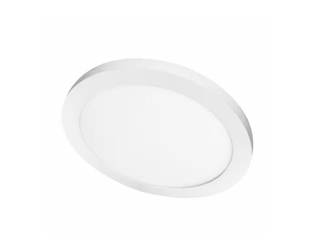 Commercial Electric 11 in. 12.5-Watt Dimmable White Integrated LED 875 Lumens Round Flat Panel Ceiling Flush Mount with Color Change 5CCT #...