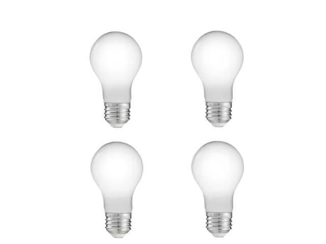 EcoSmart 40-Watt Equivalent A19 Dimmable LED Light Bulb True White (4-Pack) # 1008681448 # A19F5DE26835Z