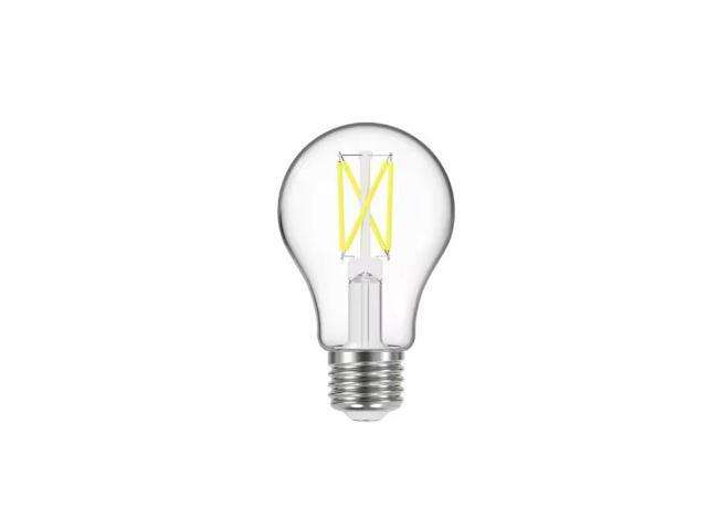 EcoSmart 60-Watt Equivalent A19 Dimmable Clear Glass Filament LED Light Bulb Daylight (4-Pack) # 1006777847 # 11CFA1960WESD03