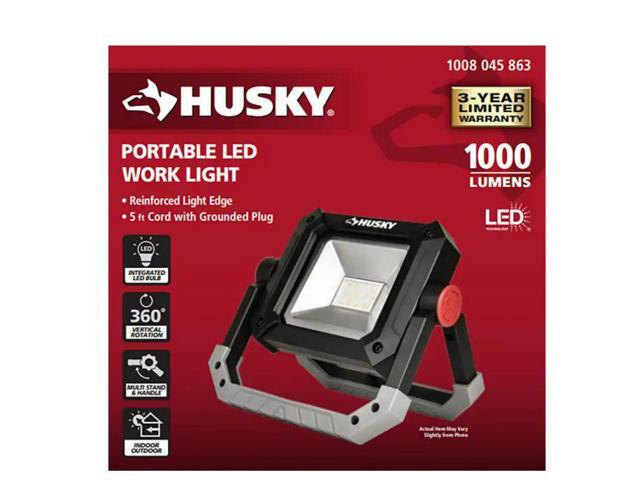Husky 1000 Lumens LED Portable Work Light # 1008045863 # LG302C-10W1