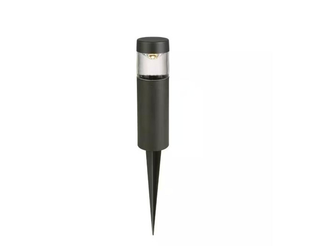 Hampton Bay Helena 19 Lumen Low Voltage Black Integrated LED Round Outdoor Landscape Path Bollard Light # 1001488259 # ISV1801L-3