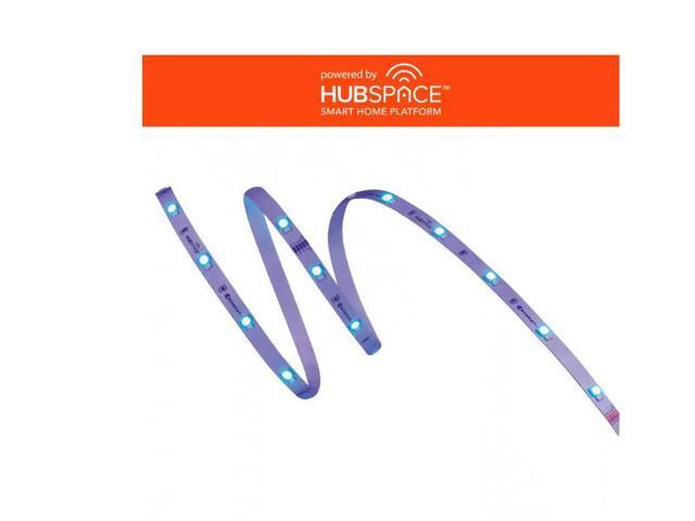 EcoSmart 16.4 ft. Smart RGBW Color Changing Dimmable Plug-In LED Strip Light Powered by Hubspace # 1009579019 # AL-TP-RGBW-16FT