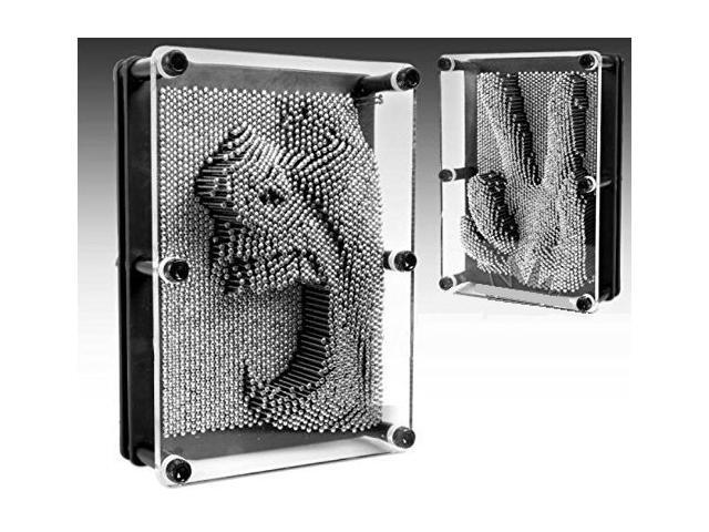 THY COLLECTIBLES 3D Pin Art Board - Classic Pin Art Toy Sculpture Pin Impression Mold 3-Dimensional - Plastic Frame and Metal Pins (5' X 7')