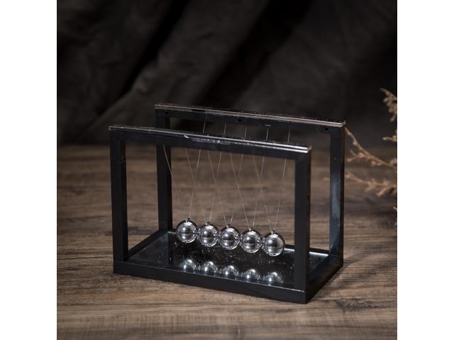 THY COLLECTIBLES Newtons Cradle Balance Balls with Mirror Desk Top Decoration Kinetic Motion Toy for Home and Office