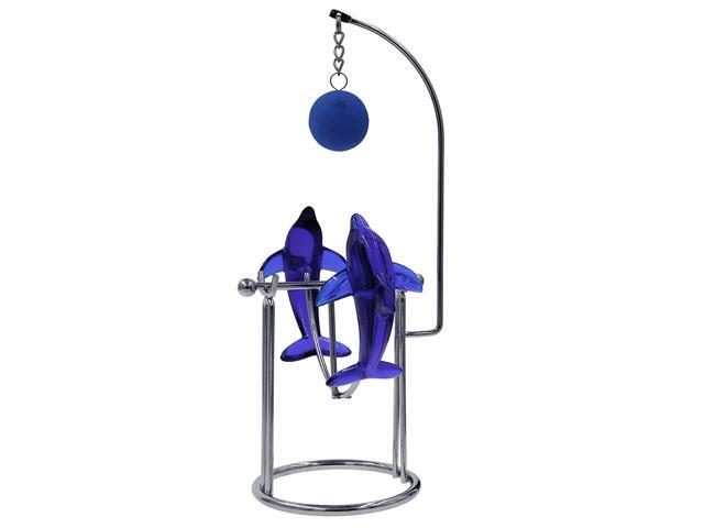 THY COLLECTIBLES Cute Dolphin Desk Toy Physical Swing Lucky Toy Executive Simple Decoration- Love Dolphins