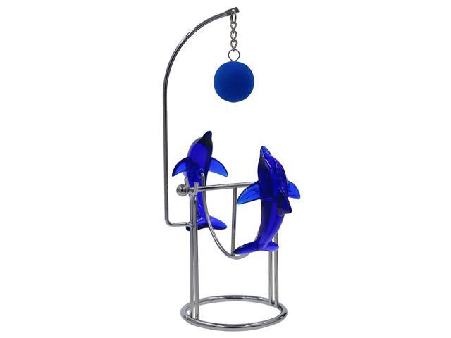 THY COLLECTIBLES Cute Dolphin Desk Toy Physical Swing Lucky Toy Executive Simple Decoration- Love Dolphins