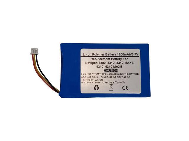 3.7V/1200mAH Replacement Battery for NAVIGON 3300,3310,3310 MAXE,4310,4310 MAXE, 0923FLYE31938, 384.00022.005, 8390-YE01-0780