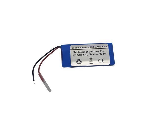 250mAh 3.7V Replacement Battery for GN GN9330, Netcom 9330, 1S1P051730PCM