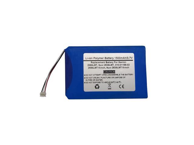 3.7V 1500mAh GPS Navigator Replacement Battery for Garmin 2689LMT, Nuvi 2639LMT, 010-01188-02,2689LMT 6-inch,Nuvi 2639LMT 6-inch, KI22BI31DI4G1