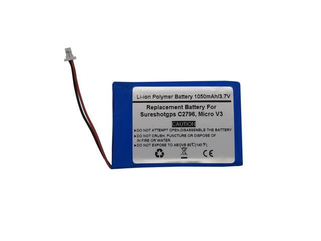 3.7V/1050mAH Replacement GPS Navigator Battery for Sureshotgps C2796, Micro V3