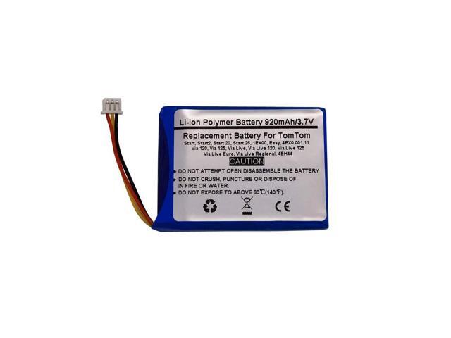 Battery for Tomtom Start,Start2,Start 20,Start 25,1EX00,Easy,4EX0.001.11,4EN42,4EN.001.02,4EN52,4EV42,4EV52,4EH44,Tomtom Via 120,Via 125,Via...