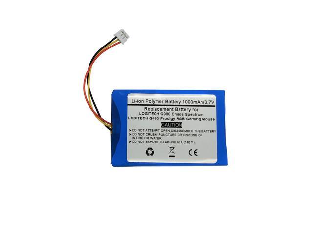 1000mAh/3.7V Replacement Battery for LOGITECH G900 Chaos Spectrum and G403 Prodigy RGB Gaming Mouse,533-000130