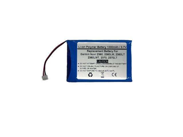 3.7V/1000mAh Replace GPS Navigator Battery for Garmin Nuvi 2360, 2360LM, 2360LT, 2360LMT, 2370, 2370LT, 361-00035-02