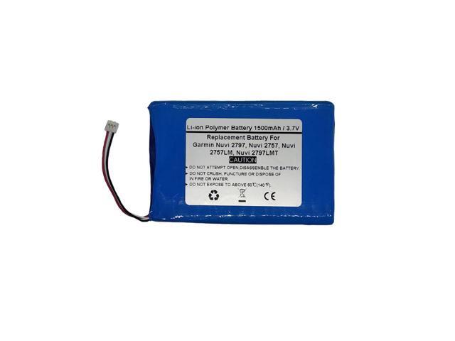 3.7V/1500mAh Replace GPS Navigator Battery for Garmin Nuvi 2797, Nuvi 2757, Nuvi 2757LM, Nuvi 2797LMT,361-00066-00