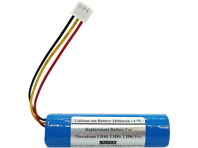 Compatible Battery with Theradome LH40, LH80, LH80 Pro, INR18650-1S1P