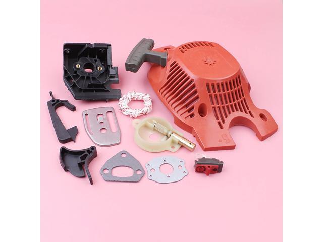 Recoil Rewind Pull Starter For Husqvarna 137 142 Oil Pump Bar Plate Carburetor Adapter Chainsaw Spare Replacement Part