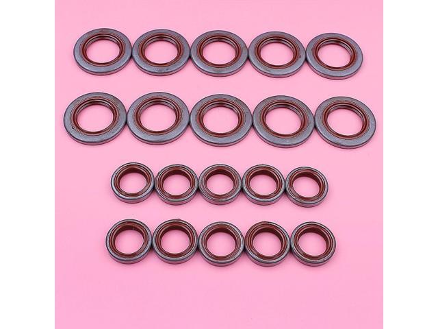 10 Sets Oil Seal Oilseal Kit For Stihl MS440 044 Chainsaw Parts Replacement 9640 003 1972, 9640 003 1320