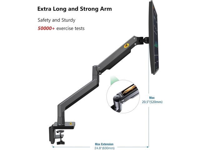 NB North Bayou Monitor Arm Full Motion Swivel Monitor Mount with Gas Spring for 22''-40'' Monitors with Load Capacity from 4.4 to 26.4lbs Height...
