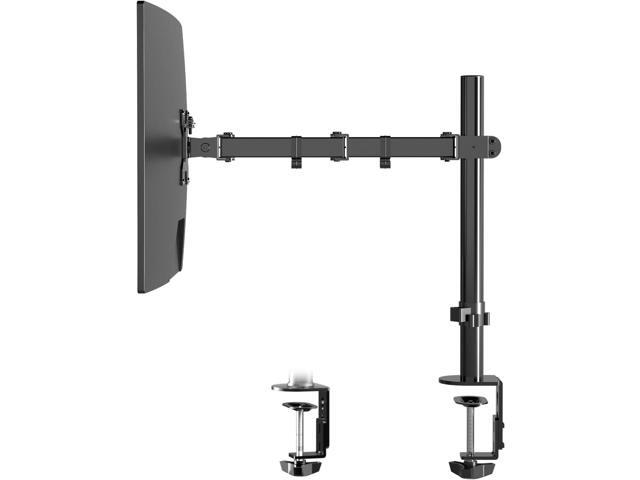Pholiten Single Monitor Arm Desk Mount, Holds Screens up to 32 inch,Holds Up to 22lbs,Fully Adjustable Stand with C-Clamp and Grommet Base,100x100...