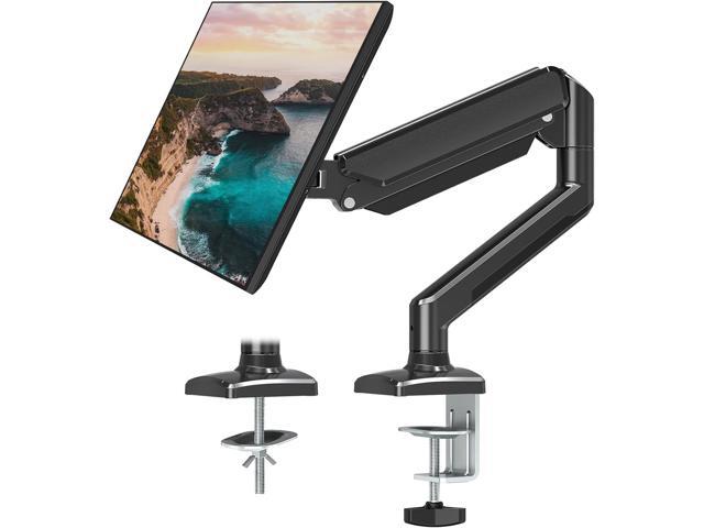 Single Monitor Mount Arm Fits up to 32 Inch, Desk Mount Holds 4.4-19.8lbs Computer Screen, Full Motion Gas Spring Monitor Desk Mount, VESA Mount...