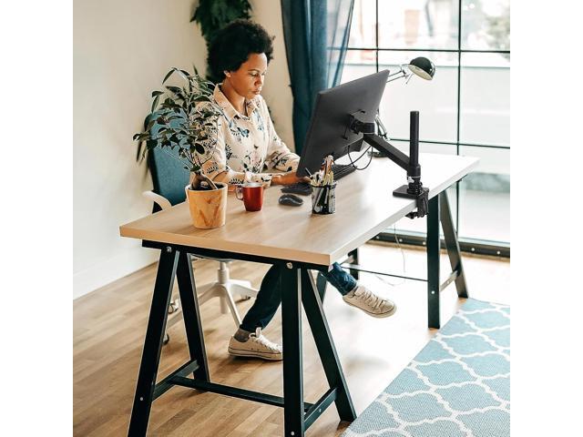 Ergotron NX Single Monitor Arm, VESA Desk Mount for Monitors Up to 34 Inches, 0 to 18 lbs Matte Black