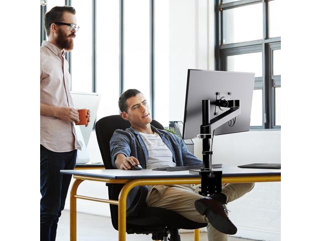 Ergotron NX Single Monitor Arm, VESA Desk Mount for Monitors Up to 34 Inches, 0 to 18 lbs Matte Black