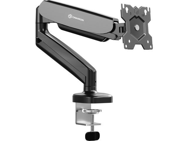 ONKRON Single Monitor Mount for 13-32 Inch Screen up to 17.6 lbs, Gas Spring Monitor Arm VESA 75x75-100x100, Adjustable Computer Screen Mount for...