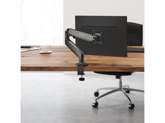 ONKRON Single Monitor Desk Mount Arm for 13-32 Inch Screen up to 17.6 lbs, Gas Spring Monitor Arm for Desktop 75x75 / 100x100 VESA - Articulating...