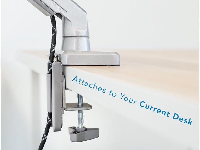 Mount-It! Single Monitor Arm Mount Desk Stand Full Motion Height Adjustable Articulating Mechanical Spring Arm Fits 24 27 29 30 32 Inch VESA...