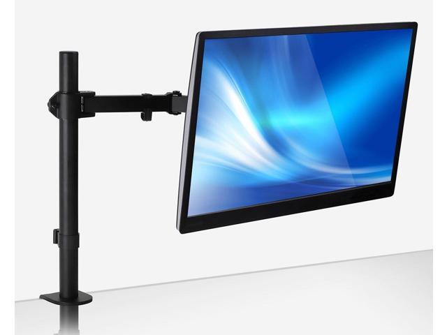 Mount-It! Single Monitor Arm Mount Desk Stand Full Motion Height Adjustable Articulating Tilt Fits 19 21 24 27 29 30 32 Inch VESA 75 100...
