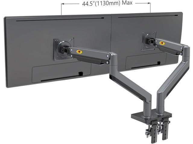 NB North Bayou Dual Monitor Arm Ultra Wide Full Motion Swivel Monitor Mount for 22''-32'' Monitors Load Capacity from 4.4 to 26.4lbs for Each Arm...
