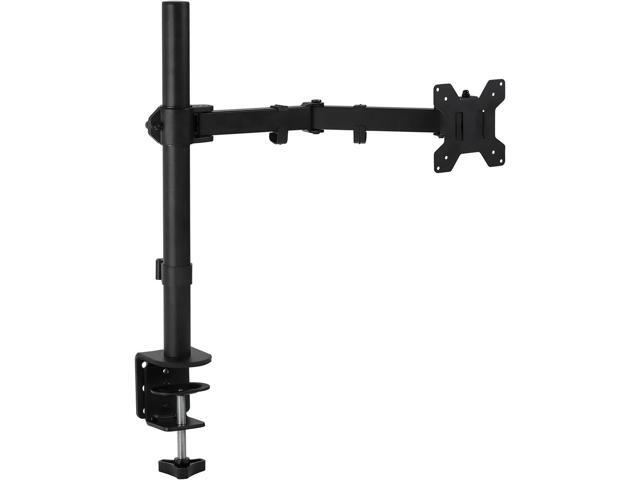 Mount-It! Single Monitor Arm Mount Desk Stand Full Motion Height Adjustable Articulating Tilt Fits 19 21 24 27 29 30 32 Inch VESA 75 100...
