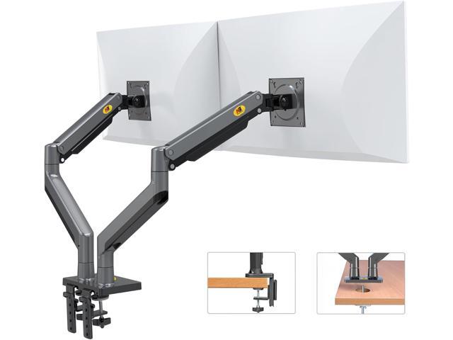 NB North Bayou Dual Monitor Arm Ultra Wide Full Motion Swivel Monitor Mount for 22''-32'' Monitors Load Capacity from 4.4 to 26.4lbs for Each Arm...