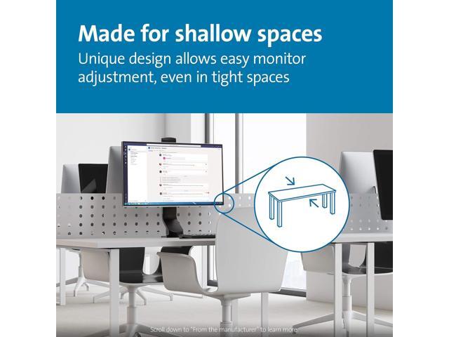 Kensington Single Monitor Desk Mount, C-clamp Vesa Monitor Stand Fits up to 32 inch Ultrawide Samsung LG Monitor, Low Profile Vertical Mount,...