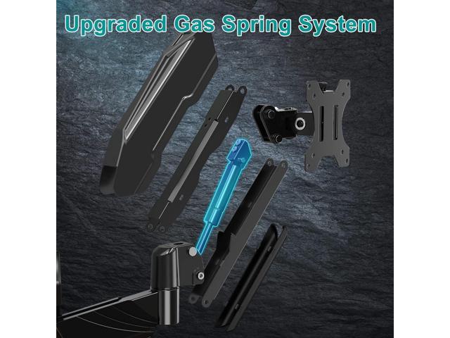 MOUNT PRO Monitor Wall Mount for 13 to 32 Inch Computer Screens, Single Monitor Arm with Tilt/Swivel/Rotation Adjustable, Gas Spring Wall Monitor...