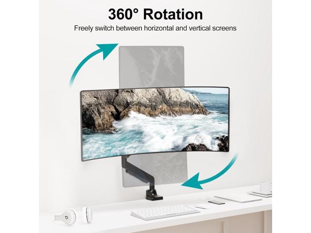 MOUNT PRO Single Monitor Mount for 22-43 inch Ultrawide Computer Screen, Premium Aluminum Heavy Duty Monitor Arm Desk Mount Holds 6.6lbs to 33lbs,...