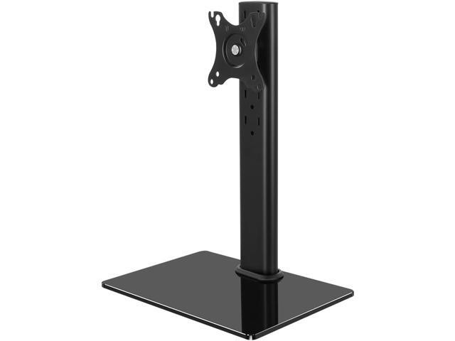KKTONER Single Computer Monitor Stand Free Standing Desk Vesa Mount for 13 inch to 32 inch Screen Height Adjustable Monitor Mount Swivel Vesa 75 *...