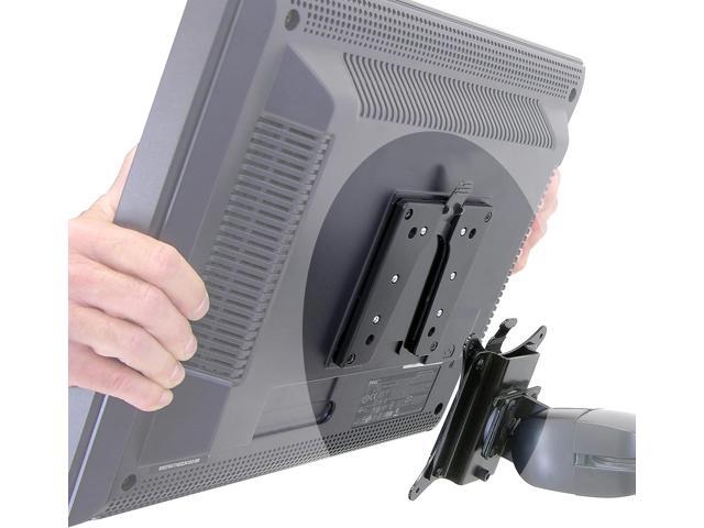 Ergotron Quick Release Bracket for Monitor and TV Screens Up to 35 lbs, Less Than 3 Inch Display Depth Add-on for VESA Monitor Arms