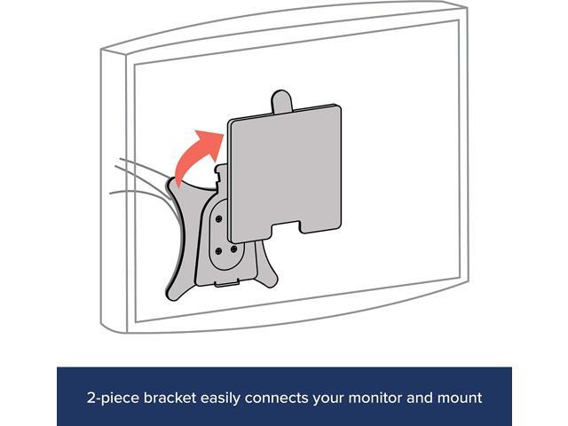 Ergotron Quick Release Bracket for Monitor and TV Screens Up to 35 lbs, Less Than 3 Inch Display Depth Add-on for VESA Monitor Arms