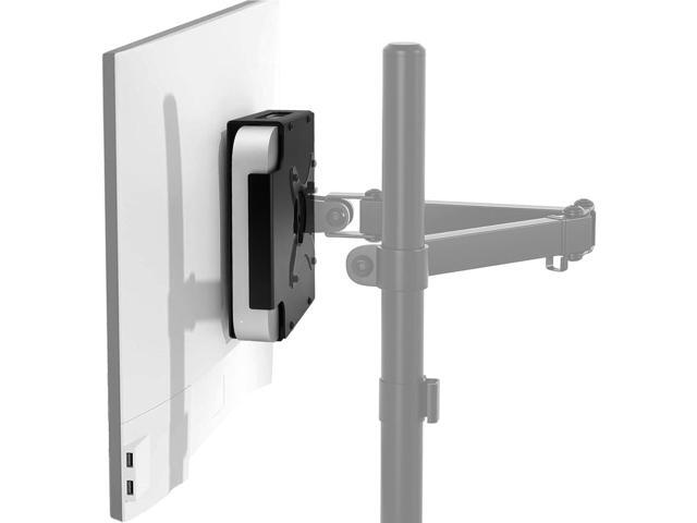 Mac Mini Monitor Vesa Mount, IFCASE Aluminum Material Behind Monitor, Monitor Arm VESA Mount Holder for Mac Mini 2010 to 2023 M2 Pro (Black)