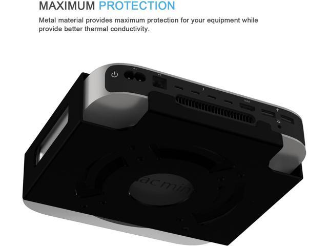 Mac Mini Monitor Vesa Mount, IFCASE Aluminum Material Behind Monitor, Monitor Arm VESA Mount Holder for Mac Mini 2010 to 2023 M2 Pro (Black)