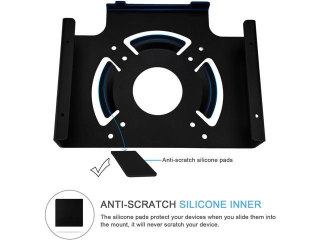 Mac Mini Monitor Vesa Mount, IFCASE Aluminum Material Behind Monitor, Monitor Arm VESA Mount Holder for Mac Mini 2010 to 2023 M2 Pro (Black)