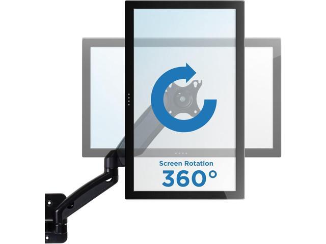 Mount-It! Dual Monitor Wall Mount - 2 Monitor Wall Mount Arms - Full Motion Adjustable Computer Monitor Wall Mount with Articulating Arms for up to...