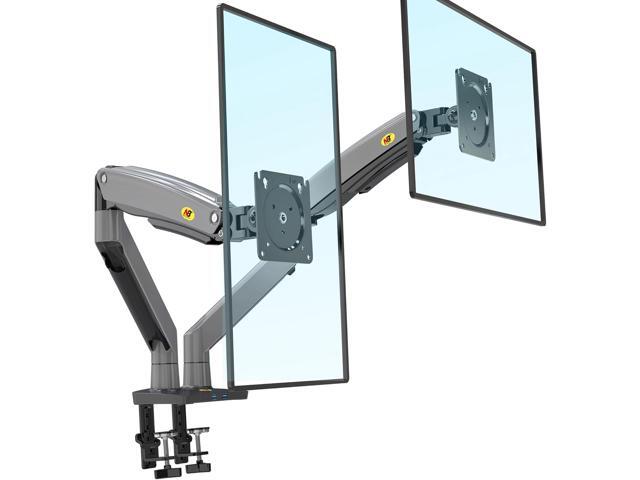NB North Bayou Dual Monitor Desk Mount Stand Full Motion Swivel Computer Monitor Arm Fits 2 Screens up to 32'' with Load Capacity 6.6~26.4lbs for...