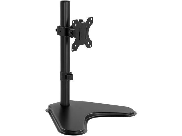 KKTONER Single Computer Monitor Stand Metal Base Free Standing Desk Vesa Mount for 13 inch to 32 inch Screen Height Adjustable Monitor Mount Full...