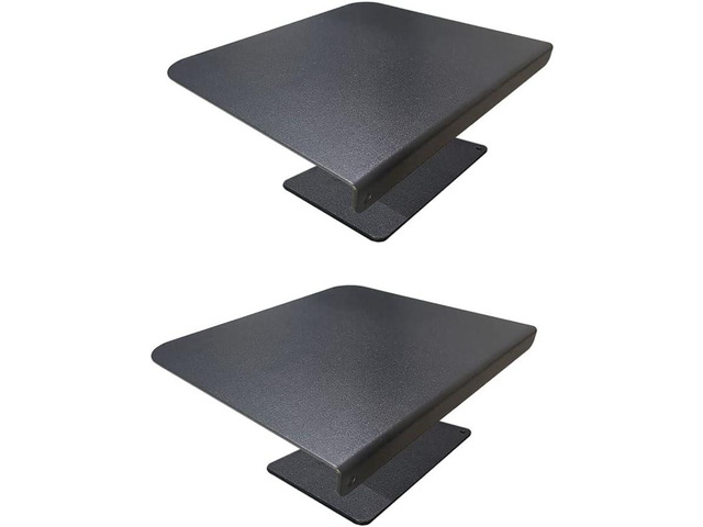 Steel Monitor Mount Reinforcement Plate Fits Most Monitor Desk Mount For Fragile Tabletop Protection(Black, 2 pack)