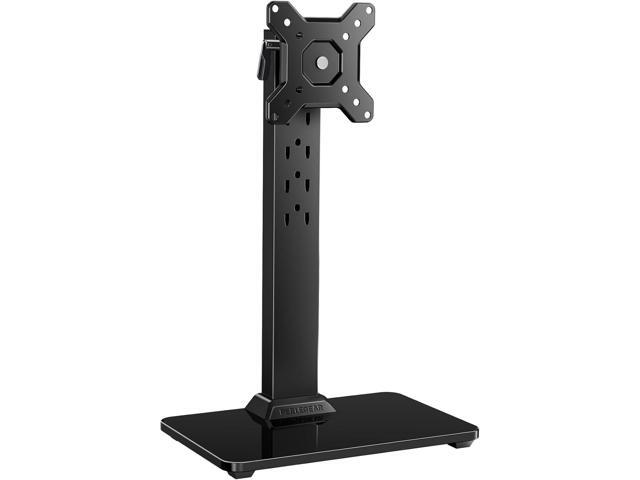 Perlegear Monitor Stand, Freestanding Monitor Mount for 13-34 inch Screens with 360 Degree Rotation, 5 Height Settings, Adjustable Desk Riser with...